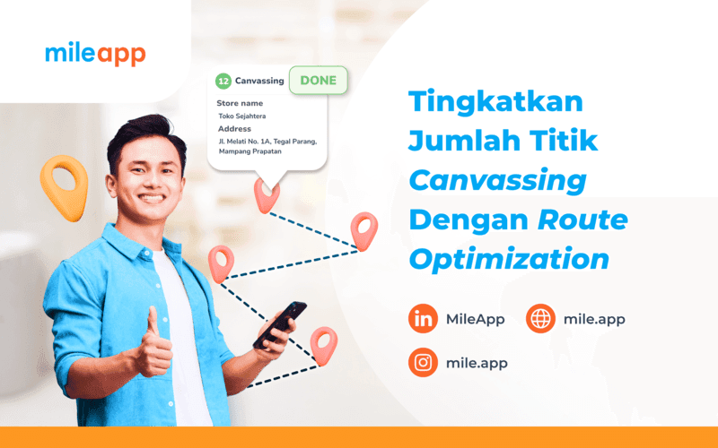 Meningkatkan Jumlah Titik Canvassing Dengan Route Optimization