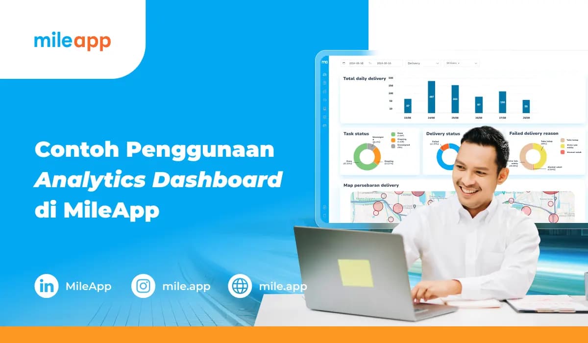 Contoh Penggunaan Analytics Dashboard MileApp