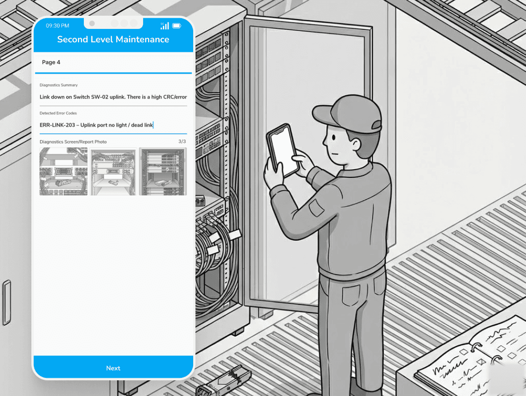 Formulir Digital & Laporan Servis