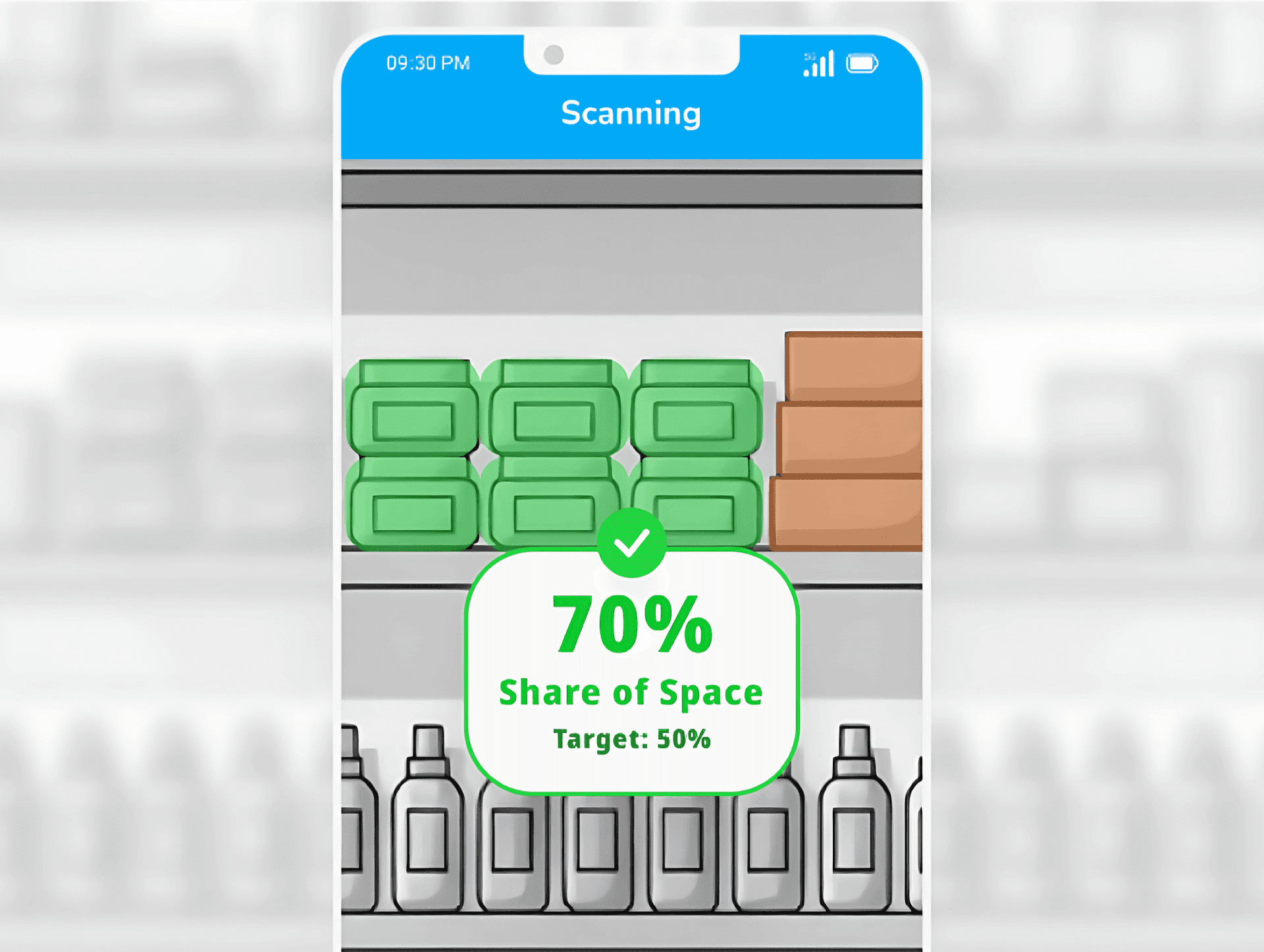 Analisis visibilitas kompetitor dan share-of-shelf