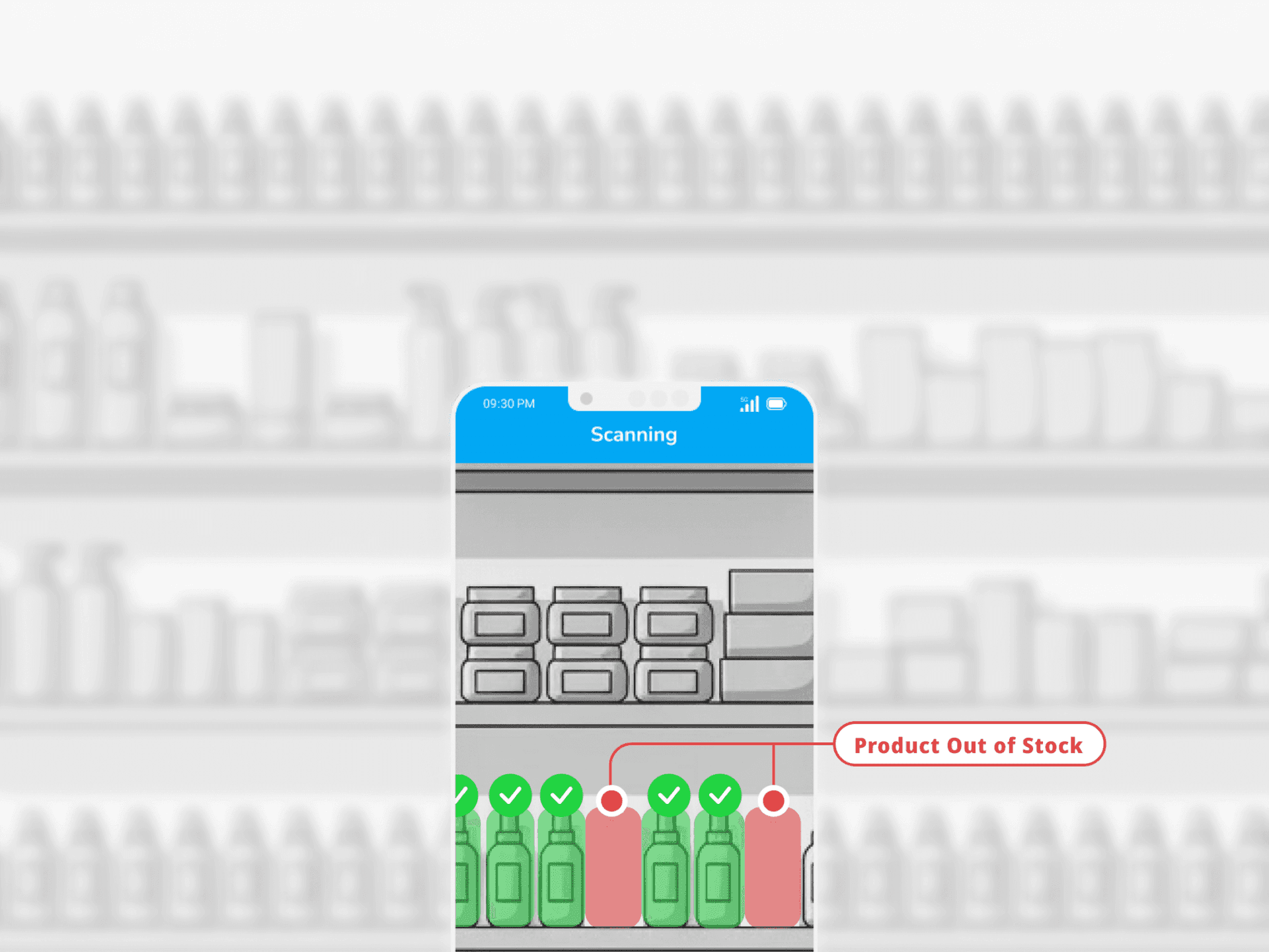 On-shelf availability monitoring dashboard