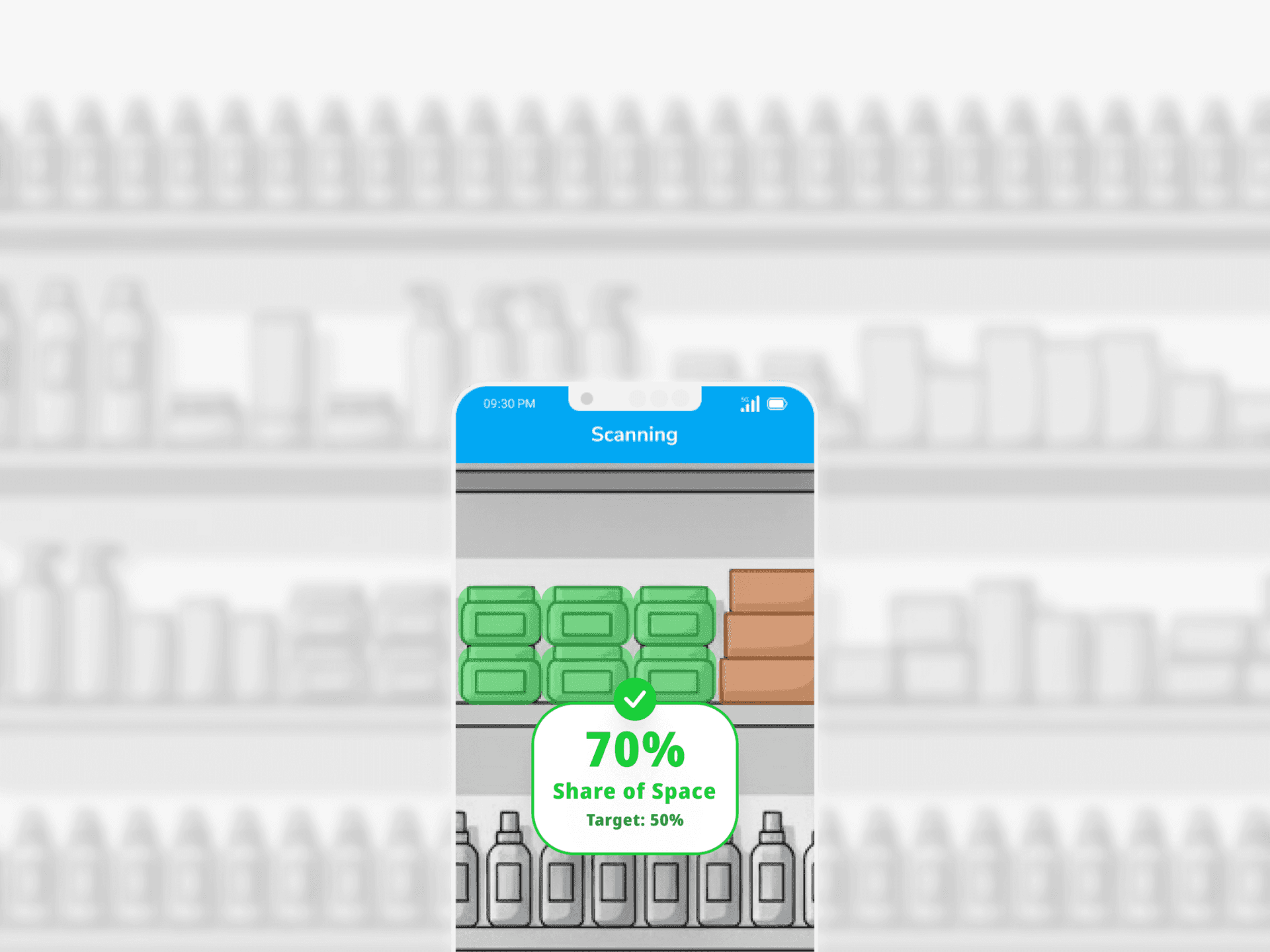 Share of space analysis dashboard